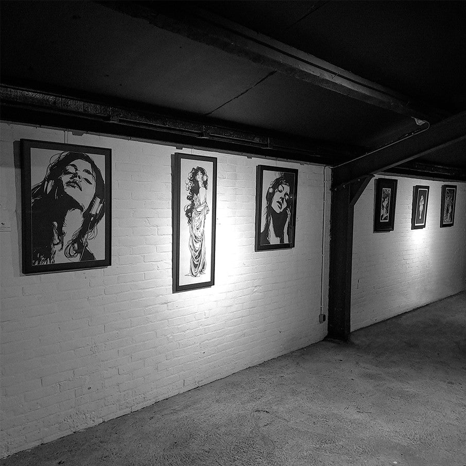 Handgedrukte grafiek / linoprint van kunstenaar Christiaan Dekker bij Galerie DNK