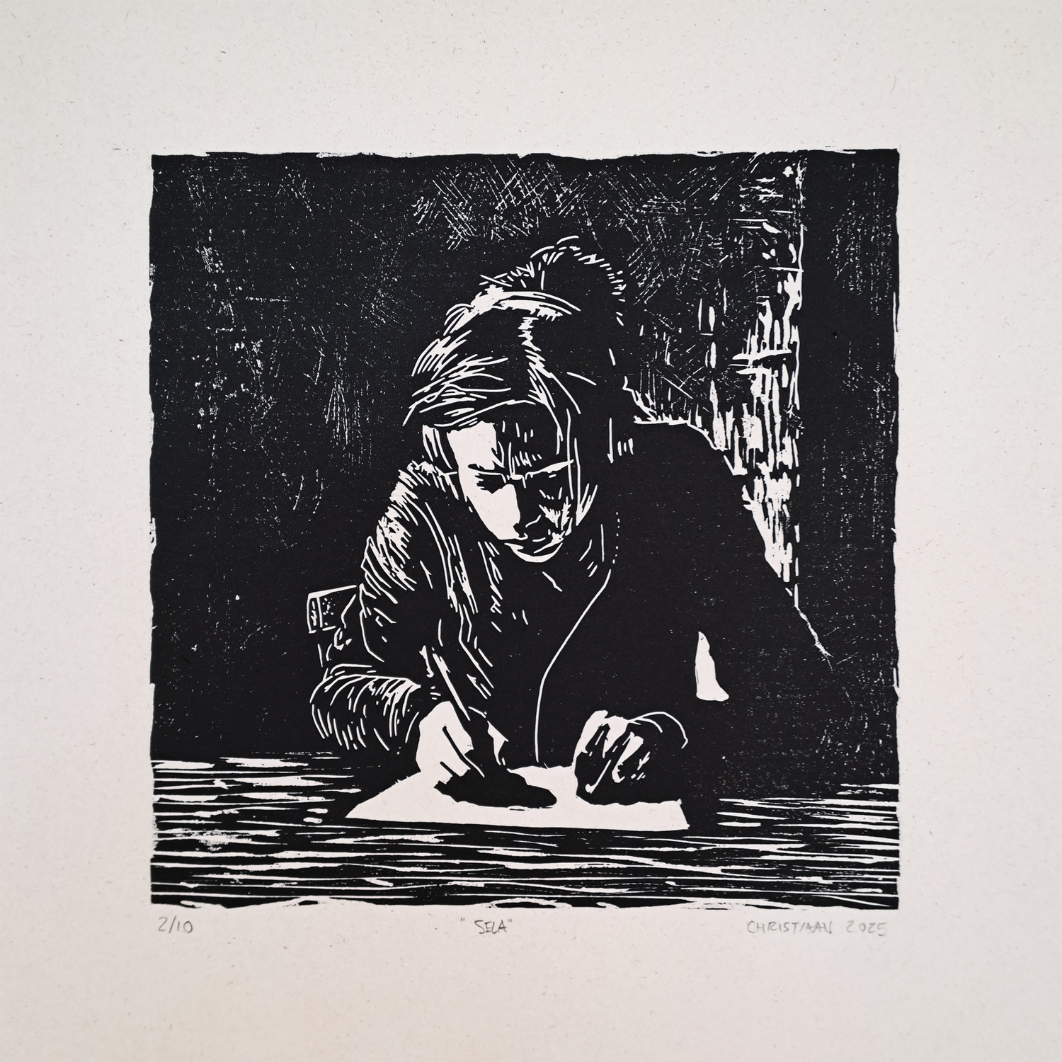 Exclusieve handgedrukte print van Christiaan Dekker. Tijdloze kunst in kleine oplage, gedreven door vakmanschap en visie.